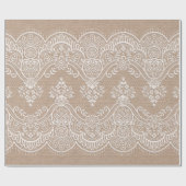 バーラップおよびレースの包装紙 ラッピングペーパー (フラット)