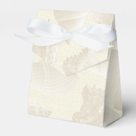 バーラップとシーシェルビーチ結婚式優先テントボックス フェイバーボックス