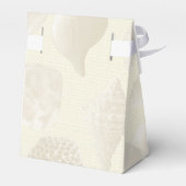 バーラップとシーシェルビーチ結婚式優先テントボックス フェイバーボックス (裏面サイド)