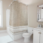 バーラップとトリム シャワーカーテン (インサイチュ)