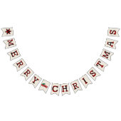 バーラップとプレイクリスマス バンティングフラッグ (全)