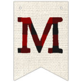 バーラップとプレイクリスマス バンティングフラッグ (第2の旗)