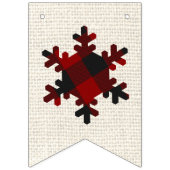 バーラップとプレイクリスマス バンティングフラッグ (第1の旗)