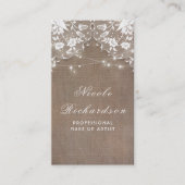 バーラップとレースとストリングラ素朴イト 名刺 (正面)