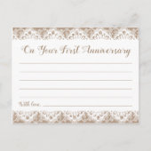 バーラップとレースのタイムカプセルカー素朴ド ポストカード (正面)