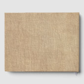 バーラップとレースの国素朴の結婚式 ゲストブック (裏面)