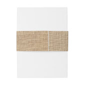 バーラップとレースの国素朴の結婚式 招待状ベリーバンド (裏面例)