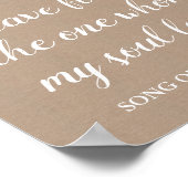 バーラップとレース私の魂が愛しているものを見つけた ポスター (角)