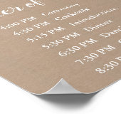 バーラップとレ結婚ースのイベント標識 ポスター (角)