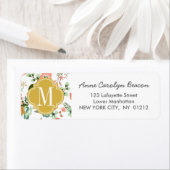 バーラップによっては植物の花柄が開花します ラベル (インサイチュ)