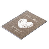 バーラップのウェディングプランナーのオルガナイザージャーナルノート ノートブック (左側)