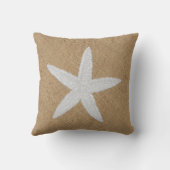 バーラップのエンボスの一見のヒトデ クッション (裏面)