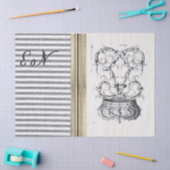 バーラップのカチカチ音をたてるティッシュペーパー 薄葉紙 (クラフト)