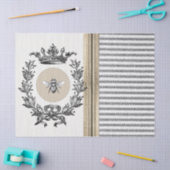 バーラップのカチカチ音をたてる蜂のティッシュペーパー 薄葉紙 (クラフト)