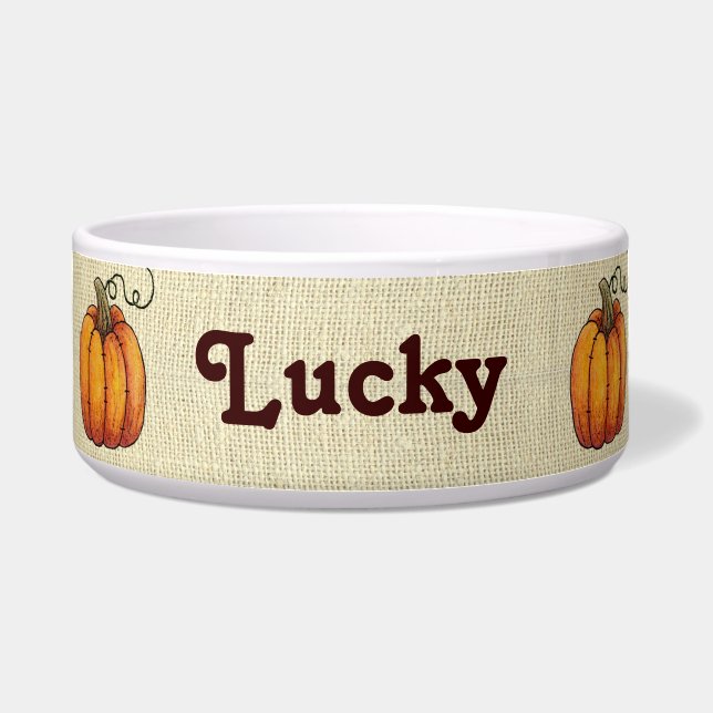 バーラップのカボチャ ボウル (正面)