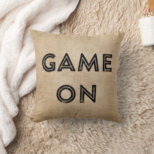 バーラップのゲーマー上のゲームのゲーム クッション (ブランケット)