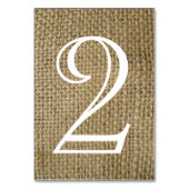 バーラップのテーブル数 テーブルナンバー (裏面)