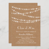 バーラップのパーティーは卒業の招待状をつけます 招待状 (正面/裏面)