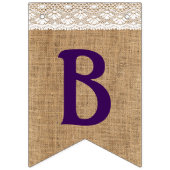 バーラップのヒマワリおよびレースの一見の#Best日 バンティングフラッグ (第2の旗)