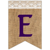 バーラップのヒマワリおよびレースの一見の#Best日 バンティングフラッグ (第3の旗)