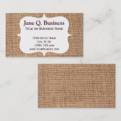 バーラップのプリントの名刺のテンプレート 名刺 (正面/裏面)