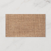 バーラップのプリントの名刺のテンプレート 名刺 (裏面)