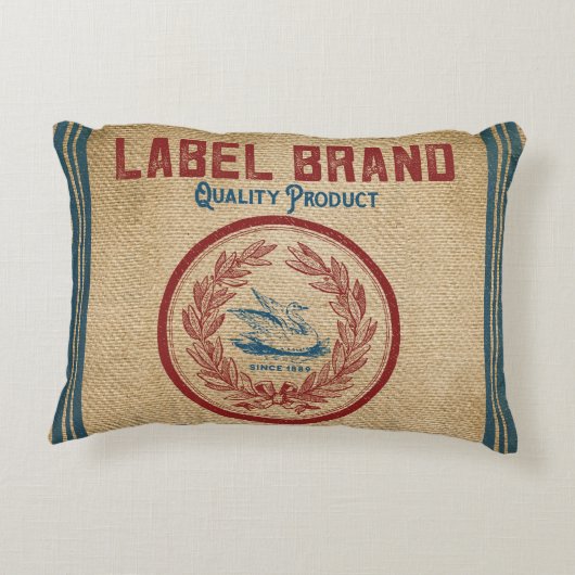 バーラップのヴィンテージのケーキのペストリーの小麦粉袋 アクセントクッション