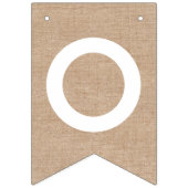 バーラップの一見のお祝い バンティングフラッグ (第2の旗)