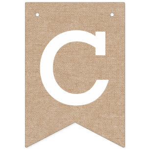 バーラップの一見のお祝い バンティングフラッグ