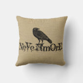 バーラップの一見のハロウィンの枕 クッション (裏面)