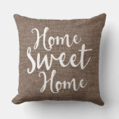 バーラップの一見の家の菓子の家 クッション (正面)