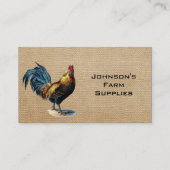 バーラップの名簿の農場の供給の店 名刺 (裏面)