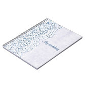 バーラップの国のレース私の結婚式の本 ノートブック (左側)