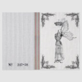 バーラップの服の型枠の妖精のティッシュペーパー 薄葉紙 (正面)