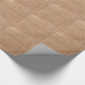 バーラップの生地のスタイルのジュートの一見 ラッピングペーパー (角)