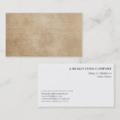 バーラップの背景 名刺 (正面/裏面)