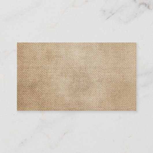 バーラップの背景 名刺 (正面)