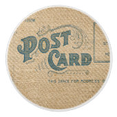 バーラップの郵便はがきのイメージ セラミックノブ (正面)