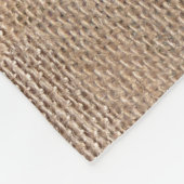 バーラップの黒板の一見の三倍のモノグラムのな原稿 フリースブランケット (角)