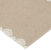 バーラップは2つのテーブルのランナーをひもで締め、 ショートテーブルランナー