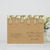 バーラップアイボリーバラメイスンジャースプログラム折り畳み (スタンド正面)