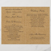 バーラップアイボリーバラメイスンジャースプログラム折り畳み (裏面)