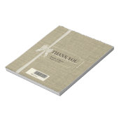 バーラップアンドボウキャンディバーのお願い ノートパッド (回転)