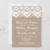 バーラップアンドレースリハーサルディナー招待状 招待状 (正面)
