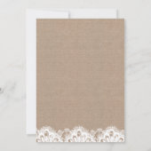 バーラップアンドレースリハーサルディナー招待状 招待状 (裏面)