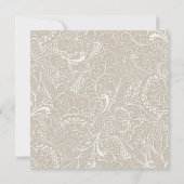バーラップアンドレース素朴結婚式招待状 招待状 (裏面)