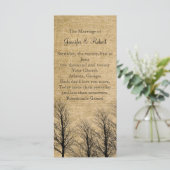 バーラップアンド樺の木ポー結婚式 プログラム (スタンド正面)