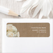 バーラップインスパイアホワイトローゼス住所 シール (インサイチュ)