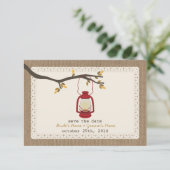 バーラップインスパイア油ランタン秋保存日 セーブザデート (スタンド正面)