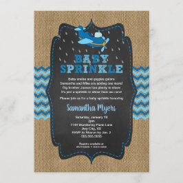 バーラップエイプズボーイベビースプリンクル招待状 招待状